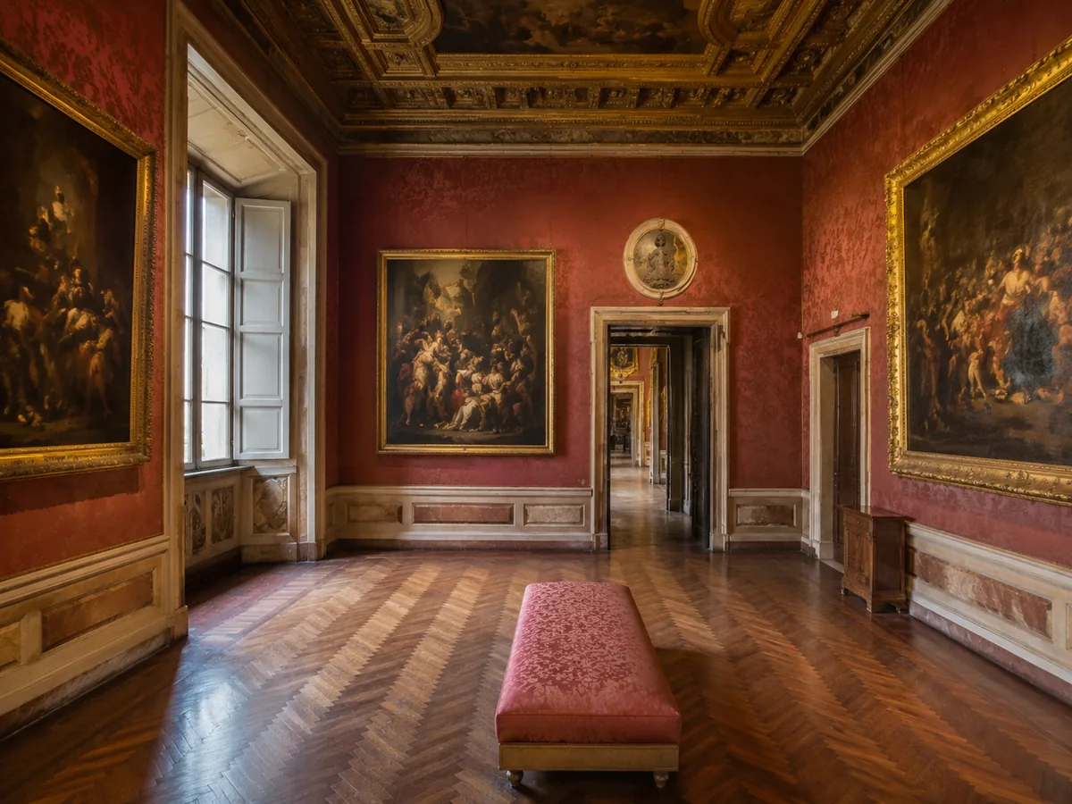 The Pinacoteca Capitolina on the upper floor of Palazzo dei Conservatori